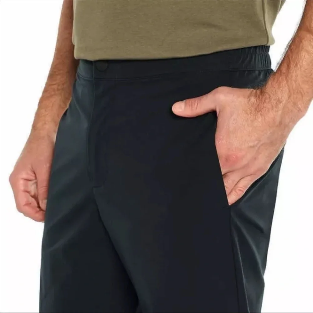 NWT Banana Republic Men's Motion Tech Hybrid Pant Water Repellent Size 38 Black - Picture 5 of 13